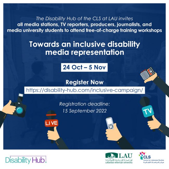 Towards an inclusive disability media representation” workshops